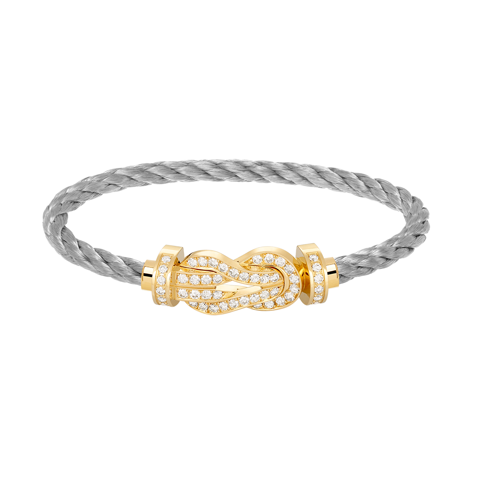 [Radiant Gem]¯CHANCE LARGE 8 FIGURE BUCKLE FULLDIAMOND BRACELET GOLD