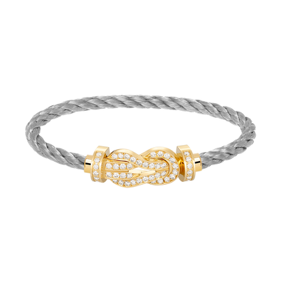 [Radiant Gem]¯CHANCE LARGE 8 FIGURE BUCKLE FULLDIAMOND BRACELET GOLD