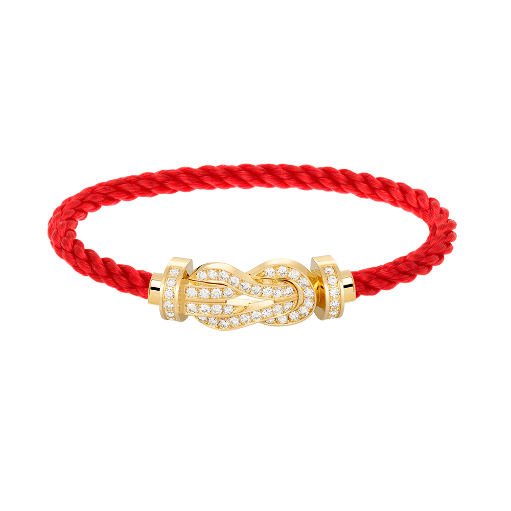 [Radiant Gem]¯CHANCE LARGE 8 FIGURE BUCKLE FULLDIAMOND BRACELET GOLD