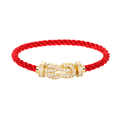 [Radiant Gem]¯CHANCE LARGE 8 FIGURE BUCKLE FULLDIAMOND BRACELET GOLD
