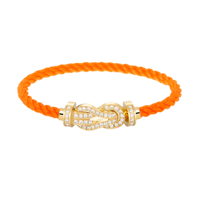 [Radiant Gem]¯CHANCE LARGE 8 FIGURE BUCKLE FULLDIAMOND BRACELET GOLD