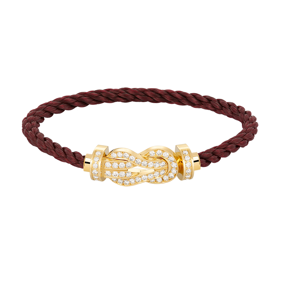 [Radiant Gem]¯CHANCE LARGE 8 FIGURE BUCKLE FULLDIAMOND BRACELET GOLD