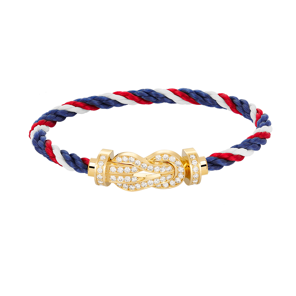 [Radiant Gem]¯CHANCE LARGE 8 FIGURE BUCKLE FULLDIAMOND BRACELET GOLD