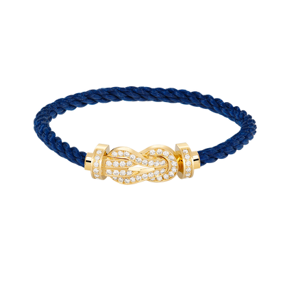 [Radiant Gem]¯CHANCE LARGE 8 FIGURE BUCKLE FULLDIAMOND BRACELET GOLD