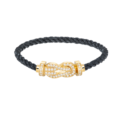 [Radiant Gem]¯CHANCE LARGE 8 FIGURE BUCKLE FULLDIAMOND BRACELET GOLD