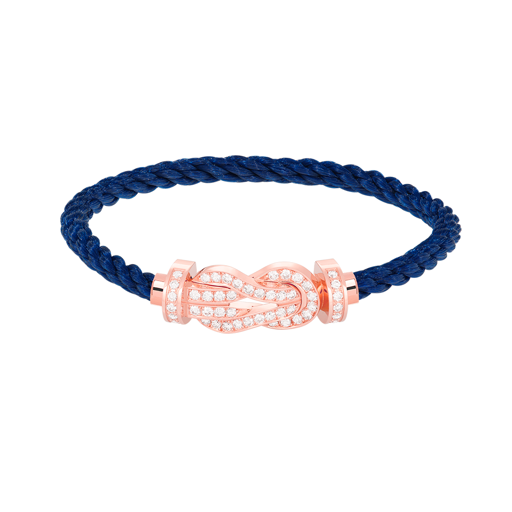 [Radiant Gem]¯CHANCE LARGE 8 FIGURE BUCKLE FULL DIAMOND BRACELET ROSE GOLD
