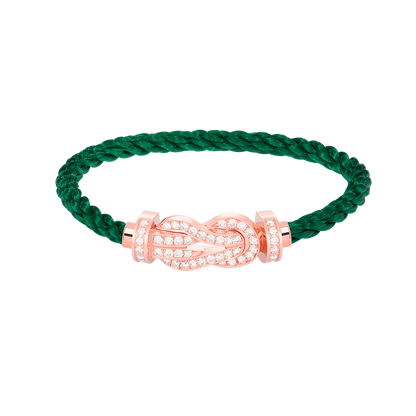 [Radiant Gem]¯CHANCE LARGE 8 FIGURE BUCKLE FULL DIAMOND BRACELET ROSE GOLD