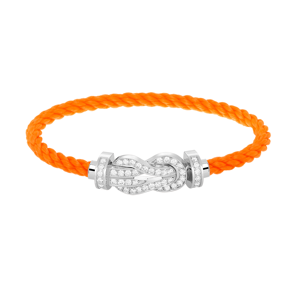 [Radiant Gem]¯CHANCE LARGE 8 FIGURE BUCKLE FULL DIAMOND BRACELET SILVER