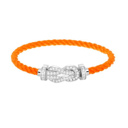 [Radiant Gem]¯CHANCE LARGE 8 FIGURE BUCKLE FULL DIAMOND BRACELET SILVER