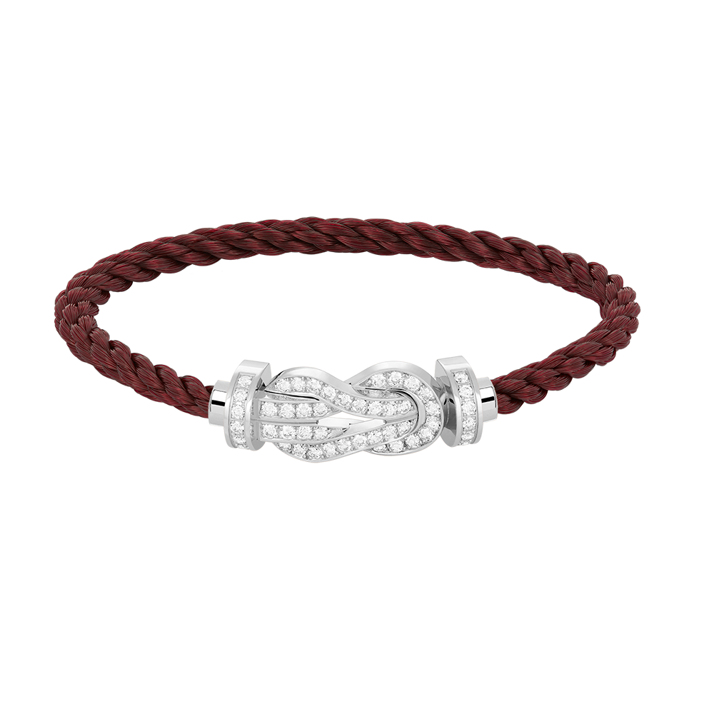 [Radiant Gem]¯CHANCE LARGE 8 FIGURE BUCKLE FULL DIAMOND BRACELET SILVER