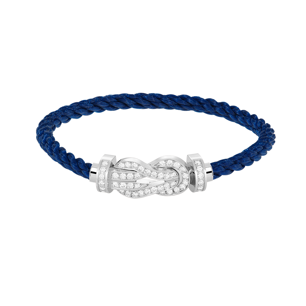 [Radiant Gem]¯CHANCE LARGE 8 FIGURE BUCKLE FULL DIAMOND BRACELET SILVER