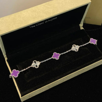 [Radiant Gem]New  CLOVER 5 MOTIF VIOLET BRACELET COLLECTION