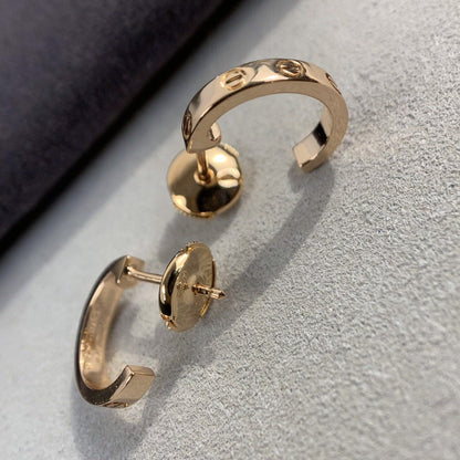 [Radiant Gem]¯LOVE EARRINGS 2.65MM PINK GOLD