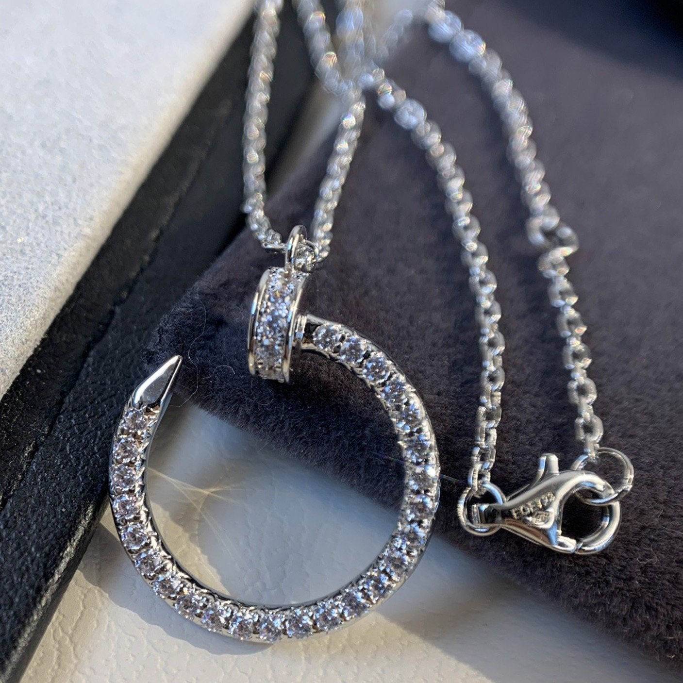 [Radiant Gem]¯JUSTE NECKLACE SILVER DIAMONDS
