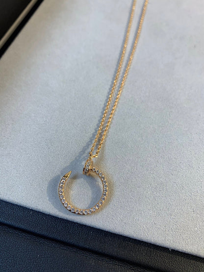 [Radiant Gem]¯JUSTE NECKLACE PINK GOLD DIAMONDS