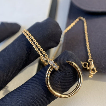 [Radiant Gem]¯JUSTE NECKLACE PINK GOLD DIAMONDS