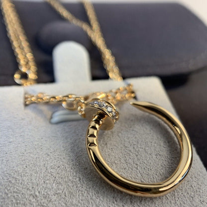 [Radiant Gem]¯JUSTE NECKLACE PINK GOLD DIAMONDS