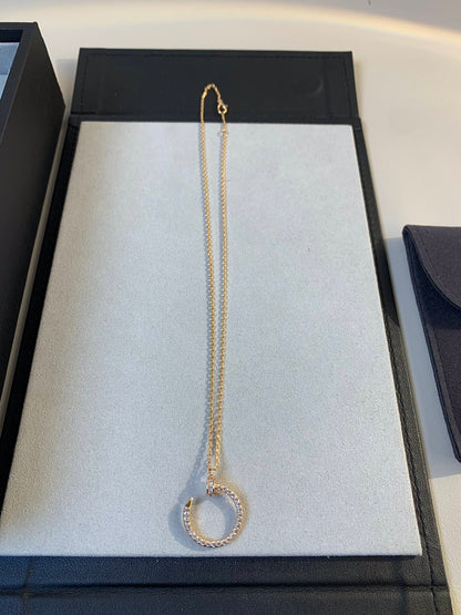 [Radiant Gem]¯JUSTE NECKLACE PINK GOLD DIAMONDS