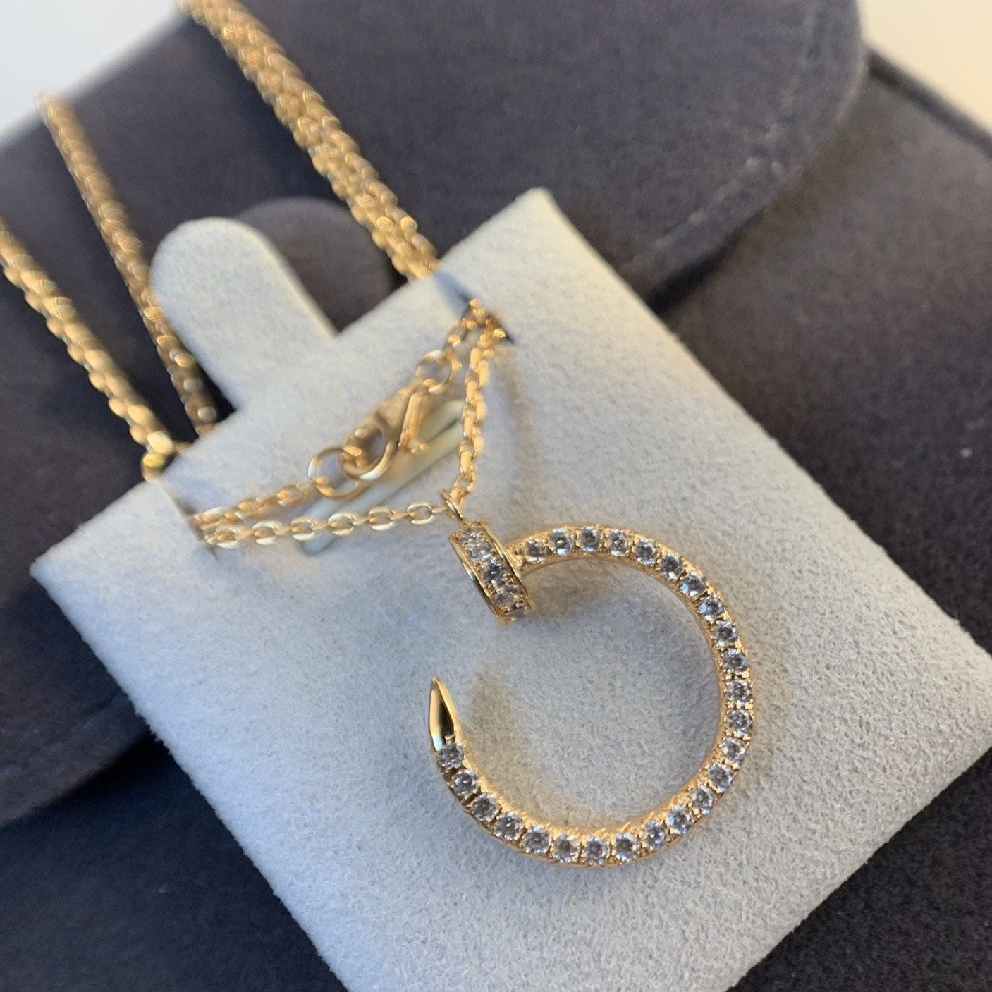 [Radiant Gem]¯JUSTE NECKLACE PINK GOLD DIAMONDS