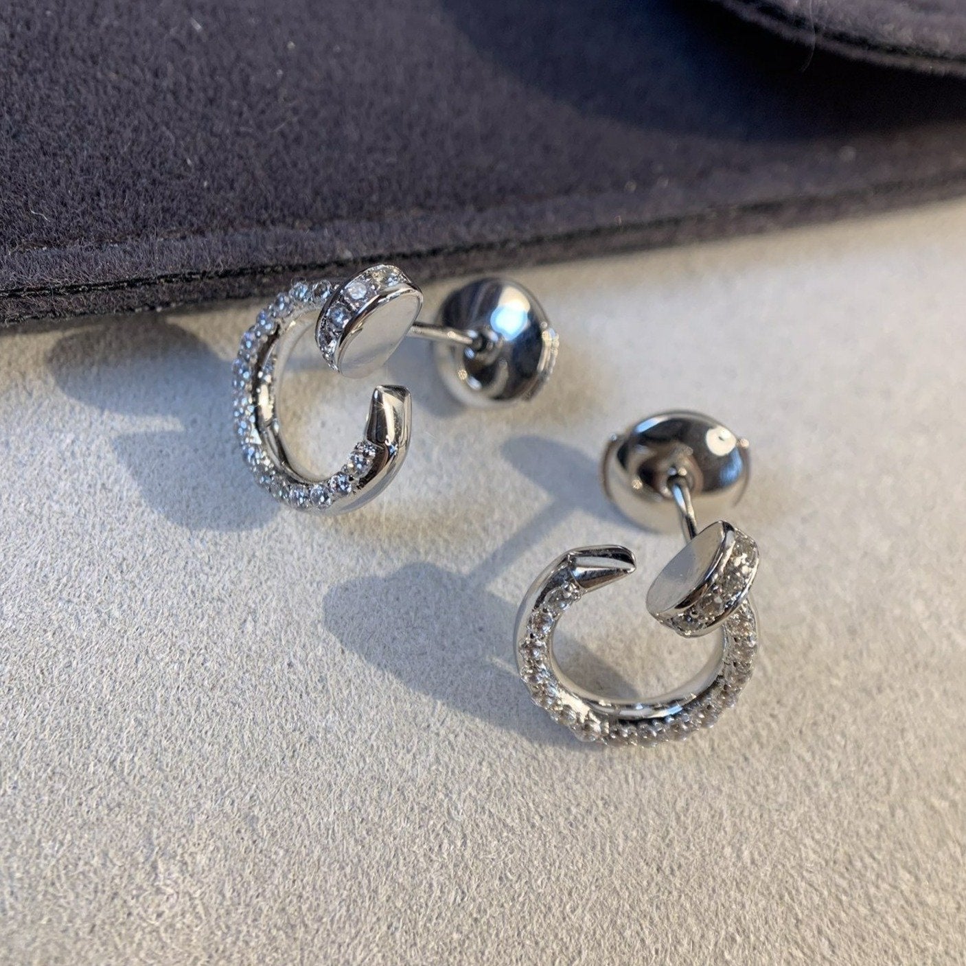 [Radiant Gem]¯JUSTE EARRINGS SILVER DIAMONDS