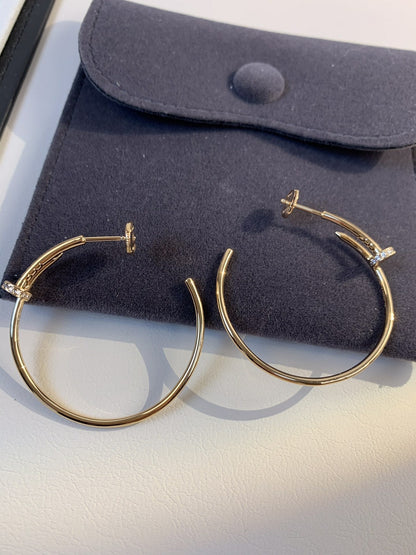 [Radiant Gem]¯JUSTE EARRINGS GOLD DIAMONDS 1.8MM