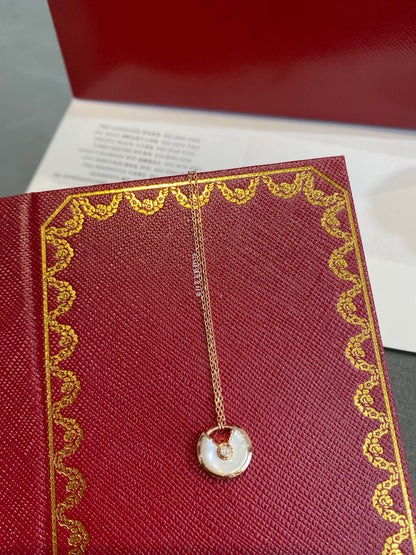 [Radiant Gem]¯AMULETTE ROSE GOLD MOP NECKLACE