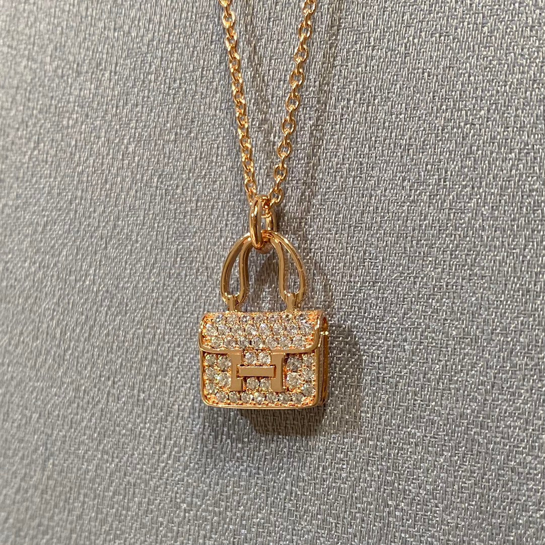 [Radiant Gem]¯CONSTANCE PEDANT DIAMOND NECKLACE