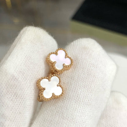 [Radiant Gem]¯CLOVER MINI GOLD EARRINGS