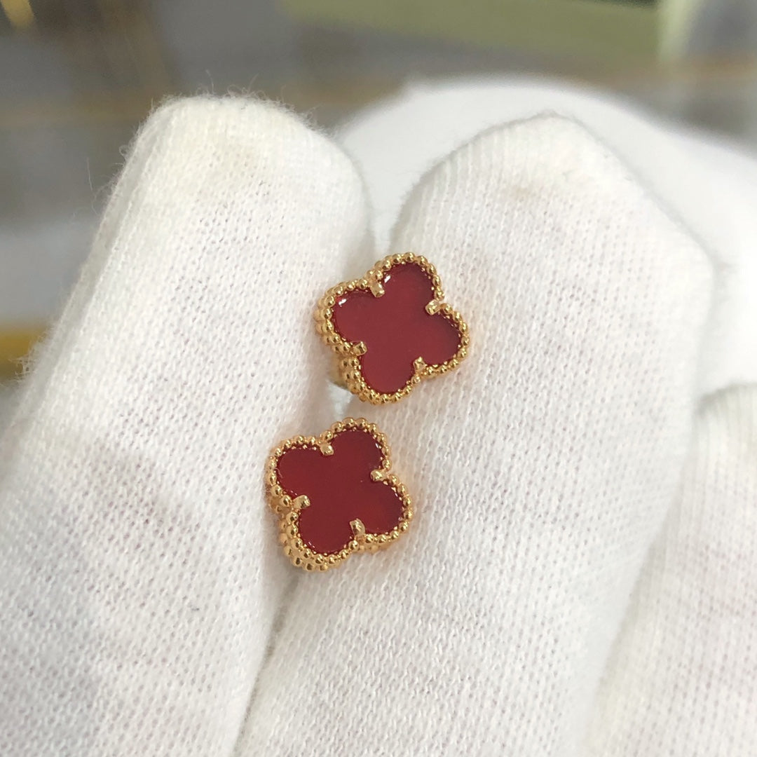 [Radiant Gem]¯CLOVER MINI GOLD EARRINGS