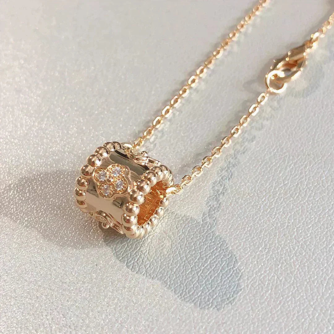 [Radiant Gem]¯PERLEE PEDANT NECKLACE GOLD / ROSE GOLD