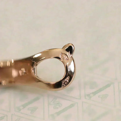 [Radiant Gem]¯CLOVER MEDIUM 1 MOTIFS FUll DIAMOND EARRINGS