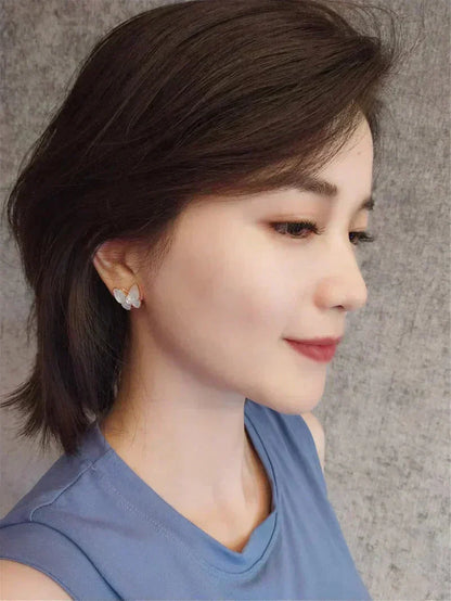 [Radiant Gem]¯BUTTERFLY MOP DIAMOND EARRINGS