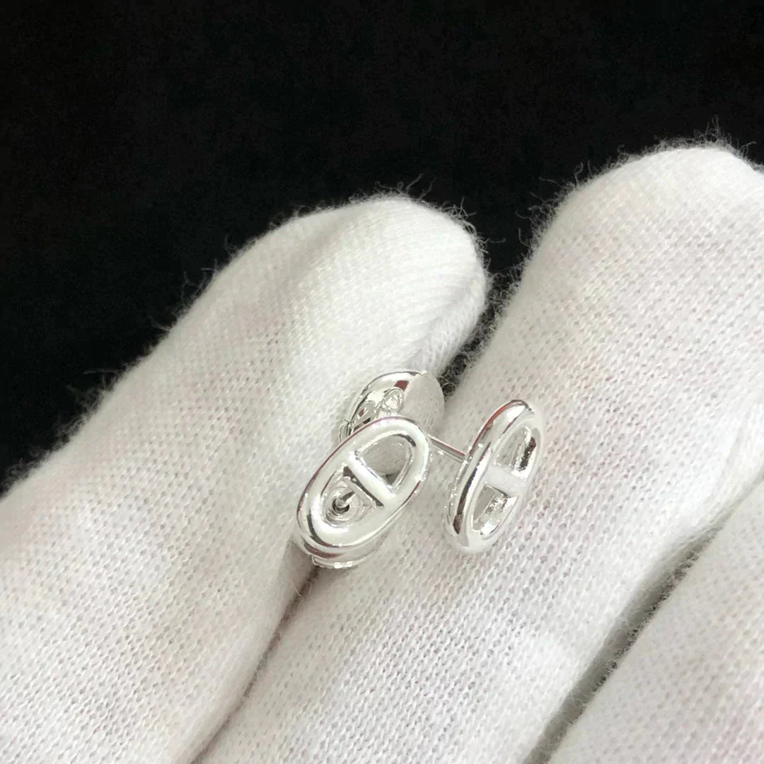 [Radiant Gem]¯CHAINE SMALL EARRINGS GOLD AND SILVER