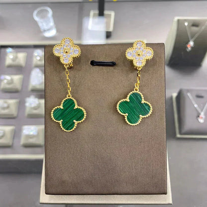 [Radiant Gem]¯CLOVER  2 MOTIFS  DIAMOND  EARRINGS (MULTIPLE CHOICESç´