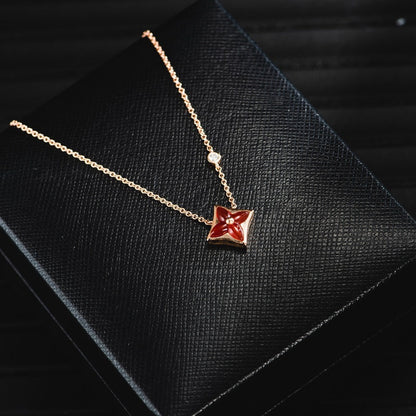 [Radiant Gem]¯STAR NECKLACE PINK GOLD 1 DIAMOND