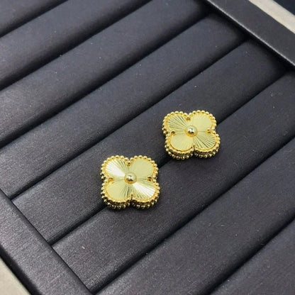 [Radiant Gem]¯CLOVER MINI 9.5MM LASER EARRINGS