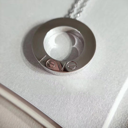 [Radiant Gem]¯LOVE NECKLACE ADJUSTABLE SILVER