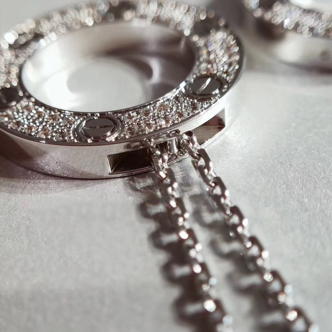 [Radiant Gem]¯LOVE NECKLACE ADJUSTABLE SILVER