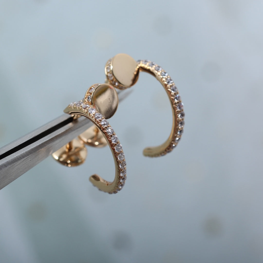[Radiant Gem]¯JUSTE EARRINGS 12.75MM PINK GOLD DIAMOND