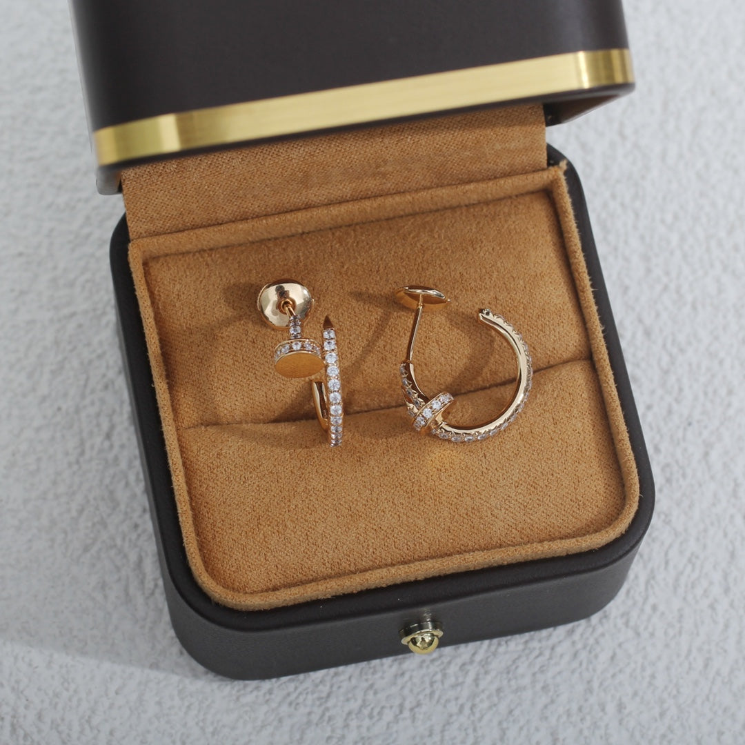 [Radiant Gem]¯JUSTE EARRINGS 12.75MM PINK GOLD DIAMOND