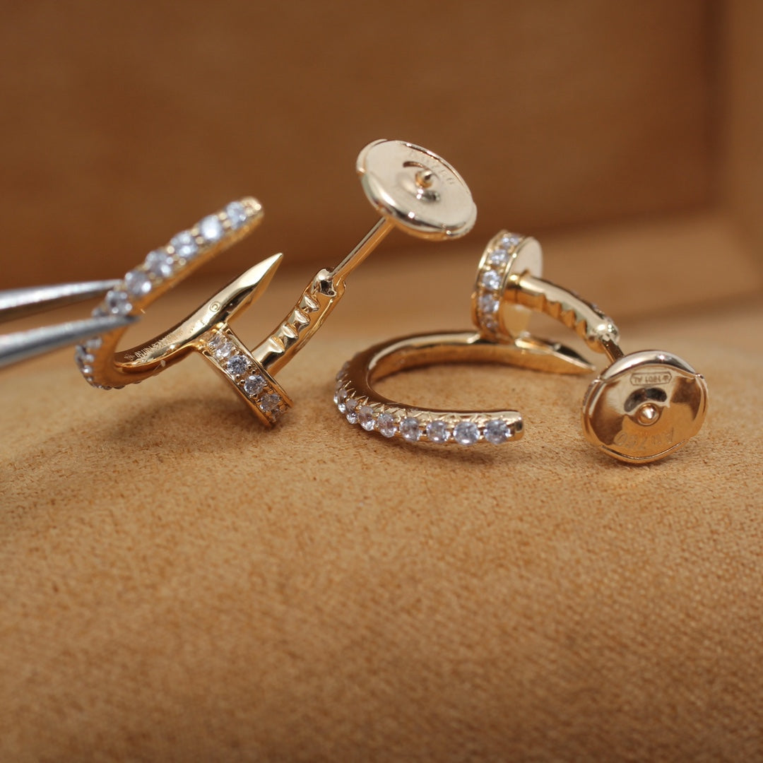 [Radiant Gem]¯JUSTE EARRINGS 12.75MM PINK GOLD DIAMOND