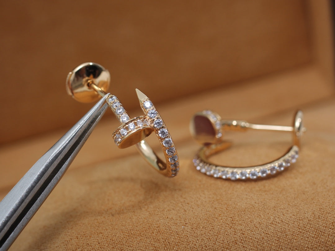 [Radiant Gem]¯JUSTE EARRINGS 12.75MM PINK GOLD DIAMOND