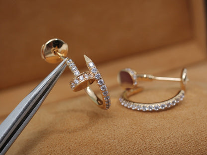 [Radiant Gem]¯JUSTE EARRINGS 12.75MM PINK GOLD DIAMOND