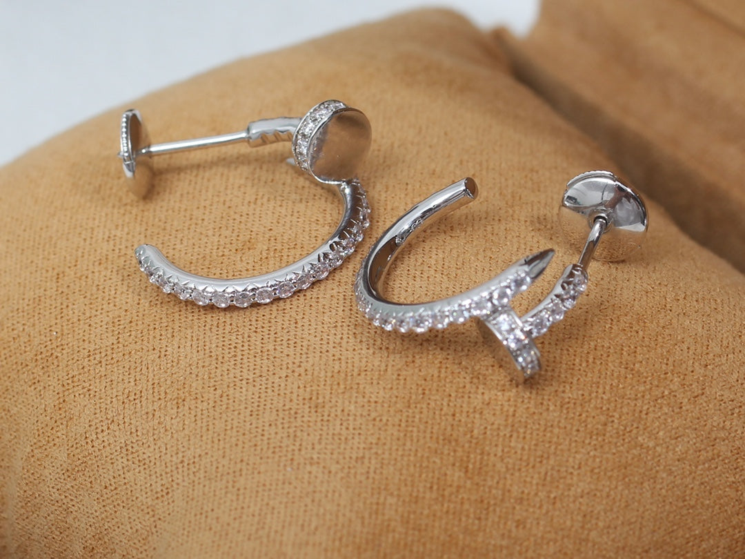 [Radiant Gem]¯JUSTE EARRINGS 12.75MM SILVER DIAMOND