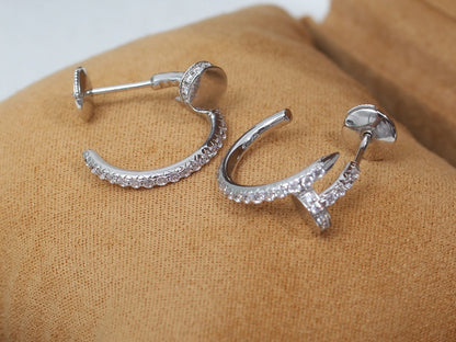 [Radiant Gem]¯JUSTE EARRINGS 12.75MM SILVER DIAMOND