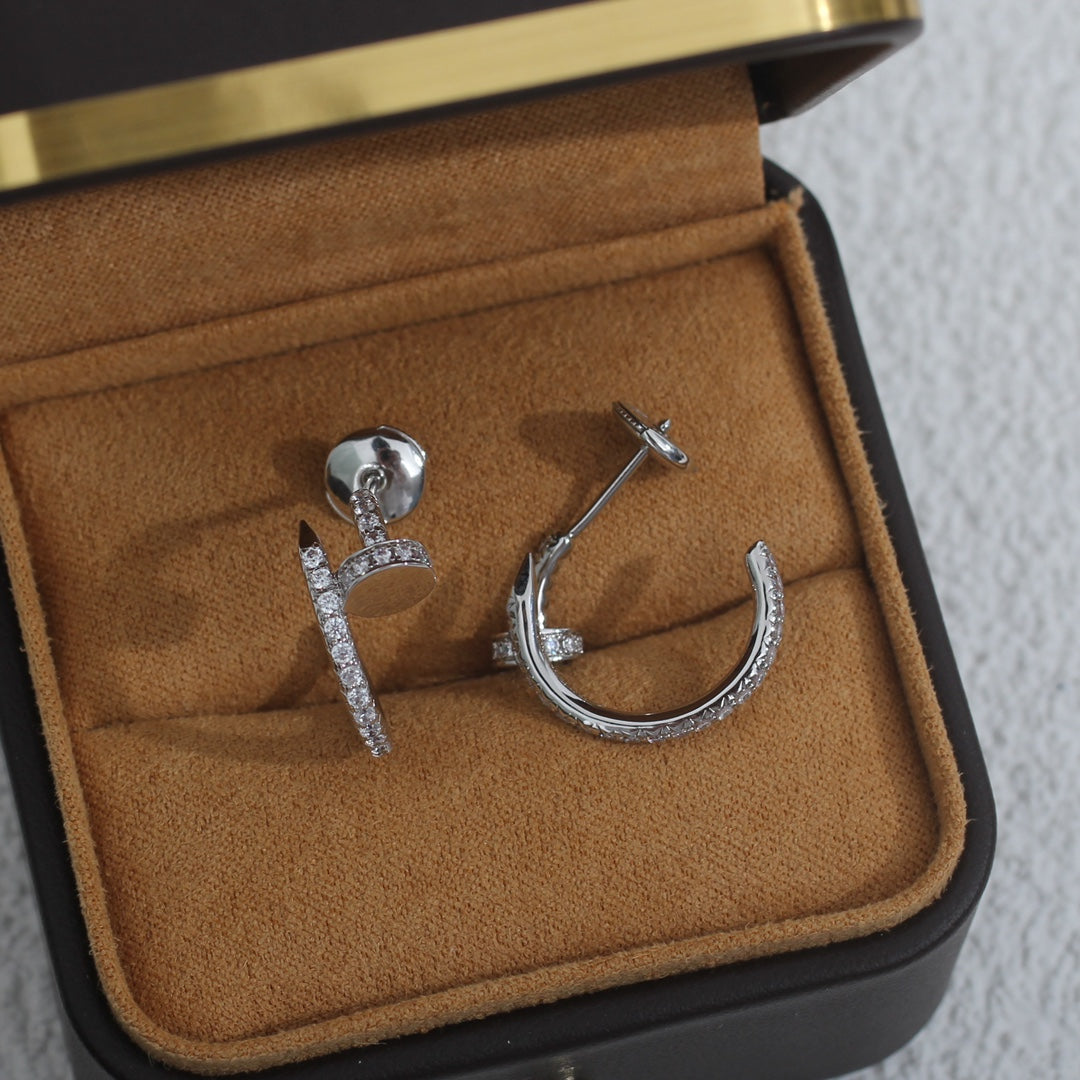 [Radiant Gem]¯JUSTE EARRINGS 12.75MM SILVER DIAMOND