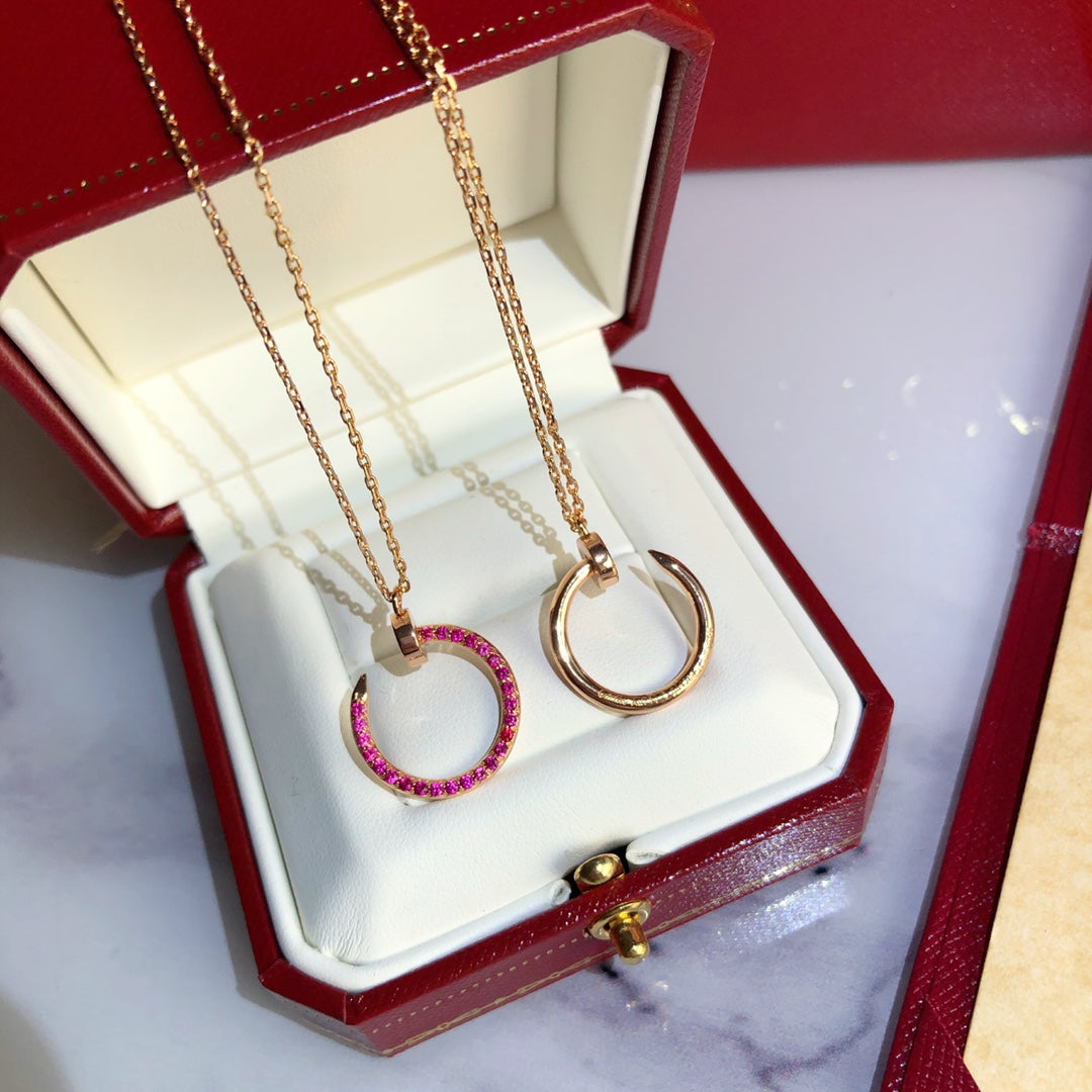 [Radiant Gem]¯JUSTE NECKLACE GOLD RED DIAMONDS