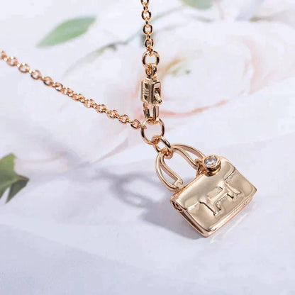 [Radiant Gem]¯AMULETTE PEDANT ROSE GOLD NECKLACE