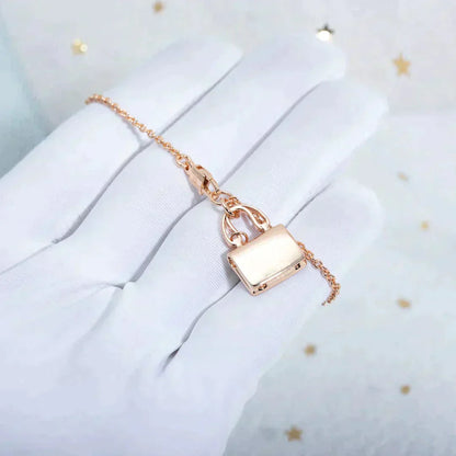 [Radiant Gem]¯AMULETTE PEDANT ROSE GOLD NECKLACE