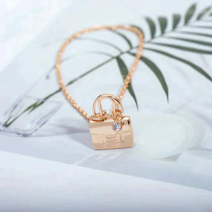 [Radiant Gem]¯AMULETTE PEDANT ROSE GOLD NECKLACE